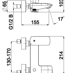 Herz Elit E30 za kadu UH00373