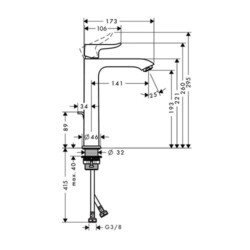 HansGrohe Metris za lavabo 200 31183000