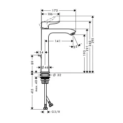 HansGrohe Metris za lavabo 200 31183000