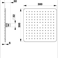 Herz Ruža A40 300x300 Mesing UH12109