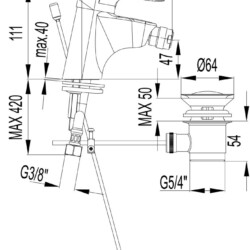 Herz Infinity i50 za bide sa nadsklopom UH00501