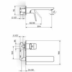 Rosan Stolz Uzdina baterija za lavabo 131401
