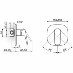 Rosan Stolz-Black Uzidna baterija sa jednim izlazom 131801B