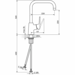 Rosan Stolz-Black baterija za sudoperu 138201B