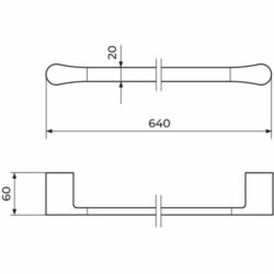 Rosan Stolz držač peškira 60 cm 1901