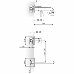 Rosan S.2 Gold Uzidna baterija za lavabo 231402G