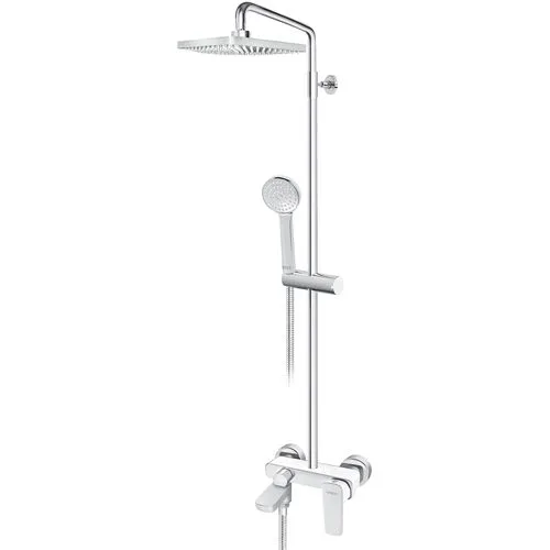 Rosan Stolz-White baterija za tuš kadu sa kvadratnim usponskim tušem 250*250mm i izlivom 137352W