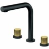 Rosan S.2 Black-Gold baterija podgradna za lavabo - dvoručna - visoka 230309BG