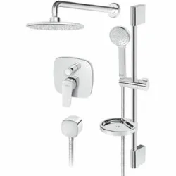 Rosan Stolz Uzidna baterija sa zidnim tušem D.220mm i zidnom šipkom 131602