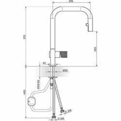 Rosan S.2 baterija za sudoperu sa izvlačnim tušem 238401