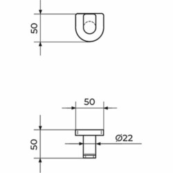 Rosan S.2 black vešalica 2905B