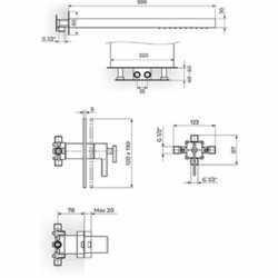 Rosan Thermo.S.2 Termostatska uzidna baterija sa SLAPOM 2T31201