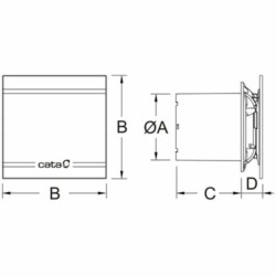 Ventilator Cate E-100 GLT light