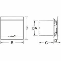Ventilator Cate E-100 GLT light