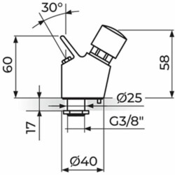 Rosan Public+ Stojeći ventil za PIJAĆU vodu - Fontana A75451