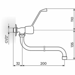 Rosan Medical Zidni ventil 1/2