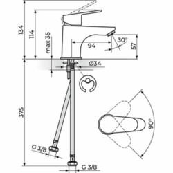 Rosan Smart baterija za lavabo S JA301001