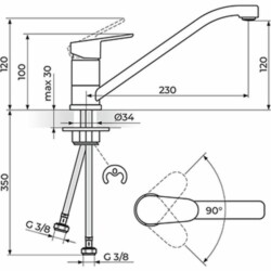 Rosan Smart baterija za sudoperu JA381001