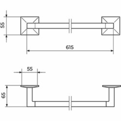 Rosan Smart držač peškira 60 cm JA901