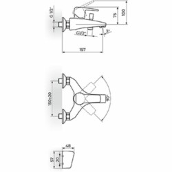 Rosan CubO baterija za kadu JC33101