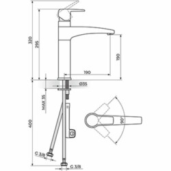 Rosan CubO baterija za sudoperu JC38101