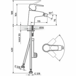 Rosan CubO baterija za bide JC39101