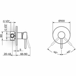 Rosan Dark Uzidna baterija sa jednim izlazom JD31801