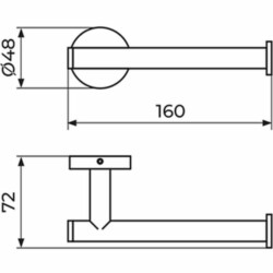 Rosan Dark držač wc papira JD909