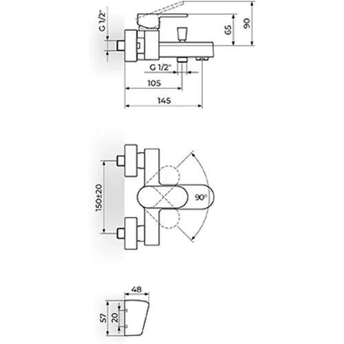 Rosan Mistique baterija za kadu JM33101