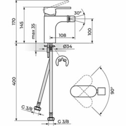 Rosan Mistique baterija za bide JM39101