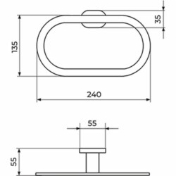Rosan Mistique držač peškira - prsten JM903