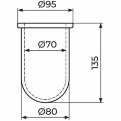 Rosan Rezervni deo Čaša za wc četku za JM908C