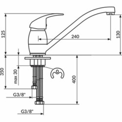 Rosan Nexus baterija za sudoperu za električni prelivni bojler JN38103