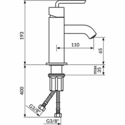 Rosan One baterija za lavabo JO30101