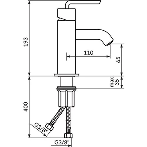 Rosan One baterija za lavabo JO30101