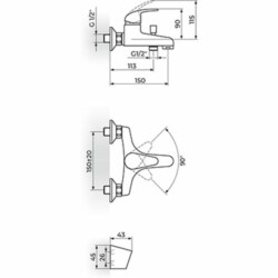Rosan Perla baterija za kadu JP331001