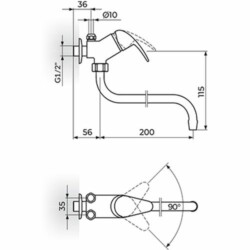 Rosan Perla baterija za prelivni bojler - izliv 200 mm JP362001