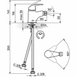 Rosan Perla baterija za bide JP391001
