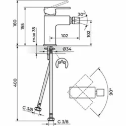 Rosan Quadro baterija za bide JQ39101W