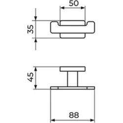 Rosan Quadro dupla vešalica JQ905