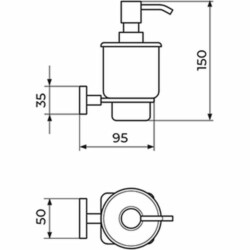 Rosan Quadro dozator za tečni sapun JQ910