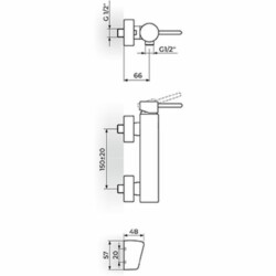 Rosan Zerro baterija za tuš kadu sa ručnim tušem JZ37101