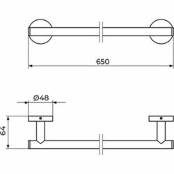 Rosan Zerro držač peškira 60 cm JZ901