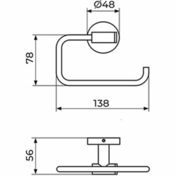 Rosan Zerro držač wc papira JZ909