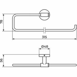 Rosan Zerro držač rolo papira JZ911