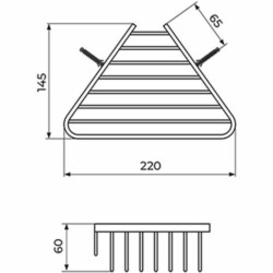 Rosan Zerro korpa za sapun - trougaona JZ915