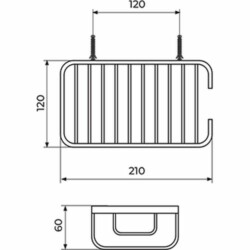 Rosan Zerro korpa za sapun - pravougaona JZ916