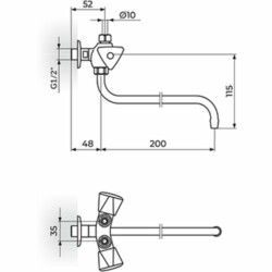 Rosan Klasik baterija za prelivni bojler 3/8