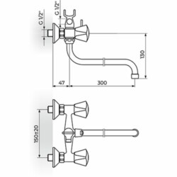Rosan Klasik baterija za kadu švedska K11101