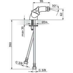 Rosan Klasik baterija za bide K29101